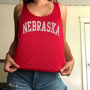Nebraska Vintage Retro Brand Sleeveless Reversible Jersey One Size